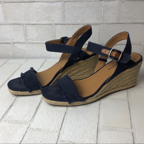 Lucky Brand Shoes - Lucky Brand Marceline Espadrille Canvas Wedges 9